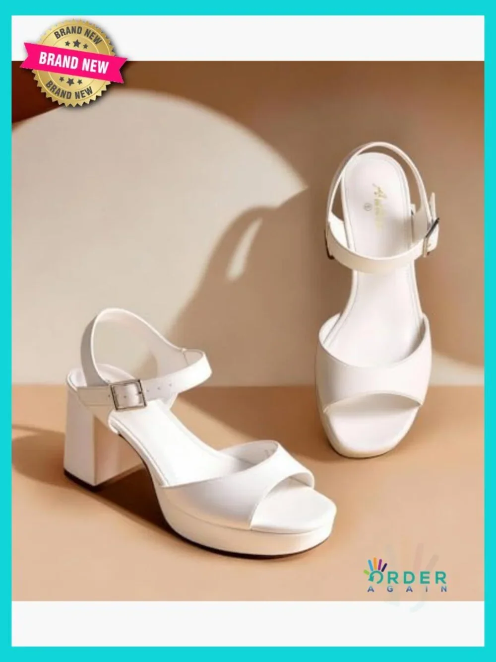 Chunky Platform Heeled Sandals Square Toe Ankle Strap Block Heel Wedding Party
